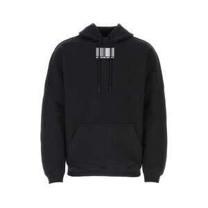 Vtmnts Men Black Cotton Blend Oversize Sweatshirt